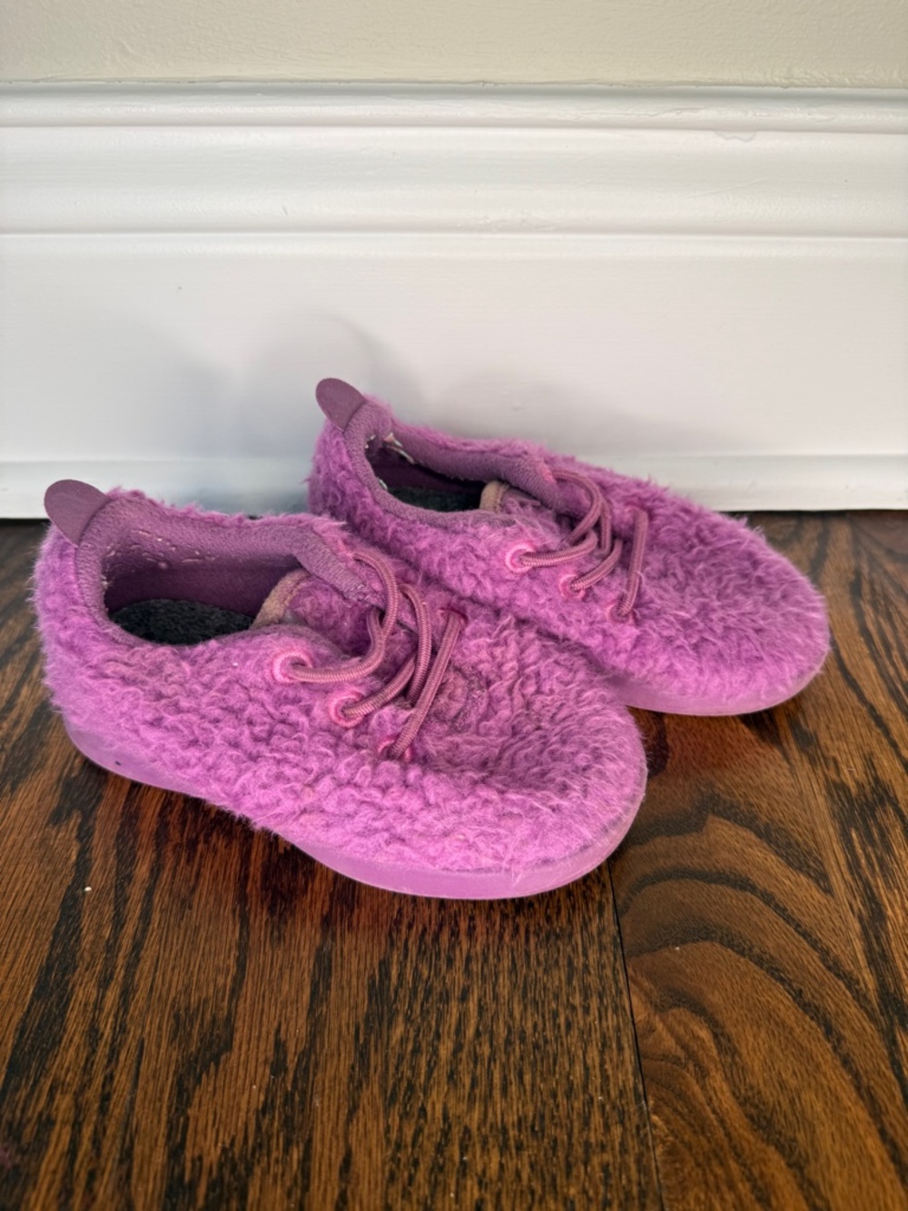 allbirds Kids Purple Fuzzy Sneakers